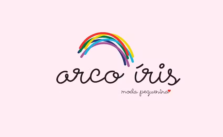 Arco iris moda pequenina